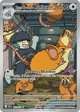 Team Rocket's Raticate Illustration Rare Destined Rivals