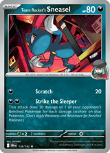 Team Rocket's Sneasel Rare Destined Rivals