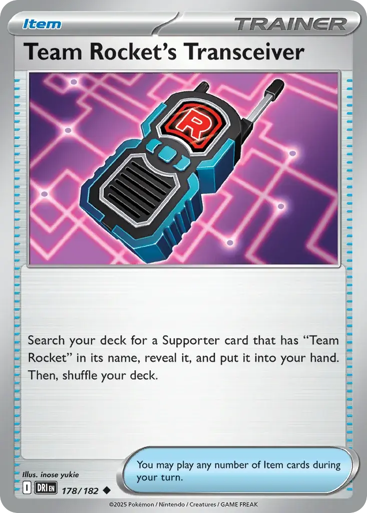 Team Rocket's Transceiver Destined Rivals Pokemon card
