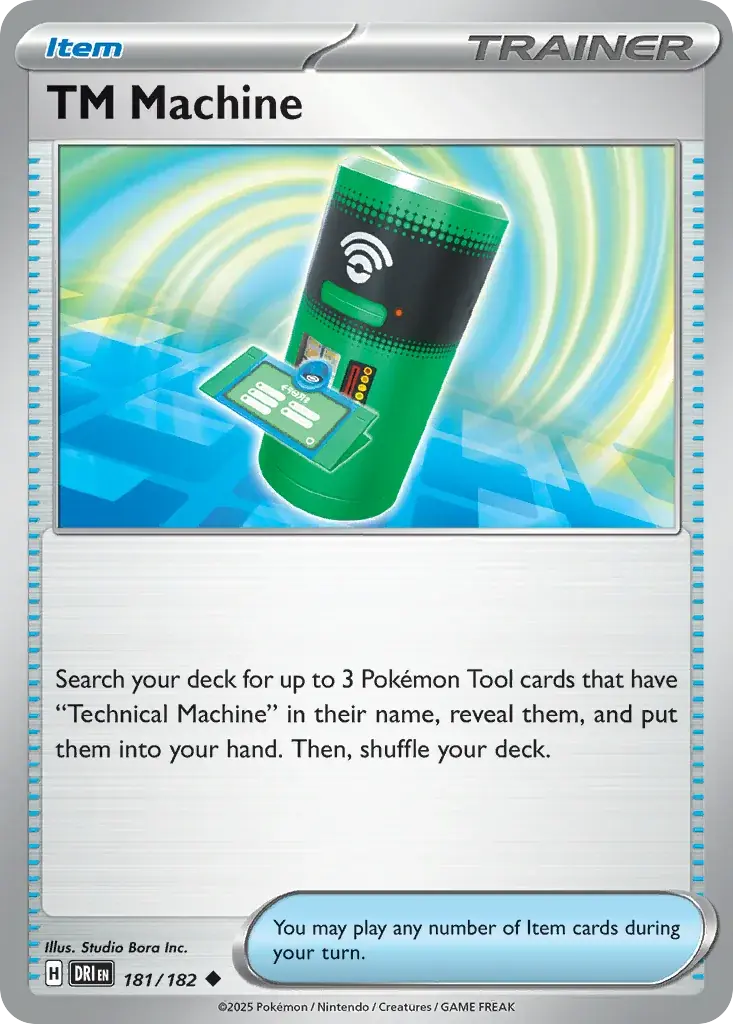 TM Machine Destined Rivals Pokemon card