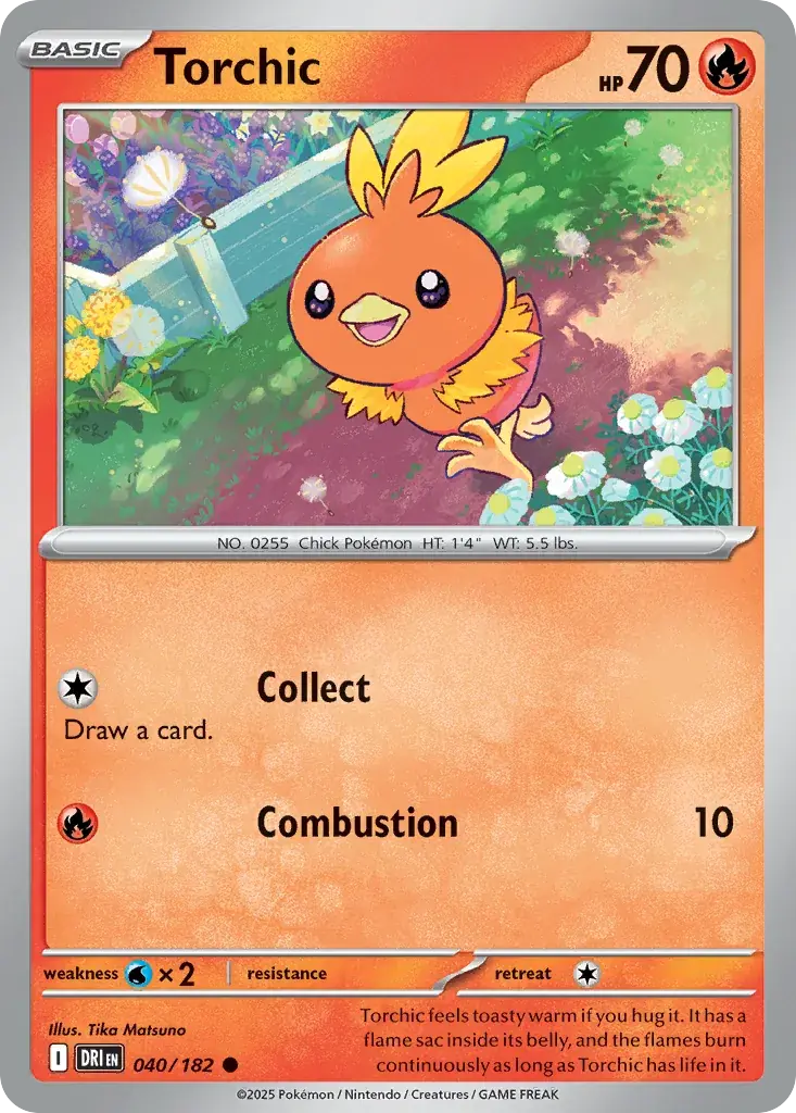 Torchic Destined Rivals Pokemon card