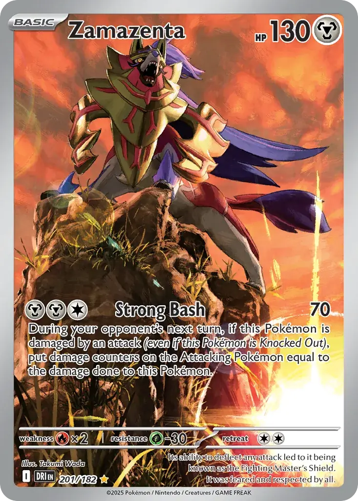 Zamazenta Destined Rivals Pokemon card