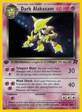 Dark Alakazam Rare Holo Team Rocket