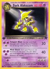 Dark Alakazam Rare Team Rocket