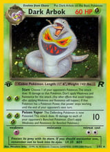 Dark Arbok Rare Holo Team Rocket