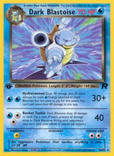 Dark Blastoise Rare Team Rocket