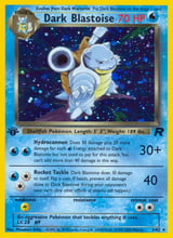 Dark Blastoise Rare Holo Team Rocket