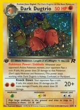 Dark Dugtrio Rare Holo Team Rocket