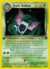 Dark Golbat Rare Holo Team Rocket