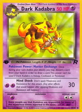 Dark Kadabra Uncommon Team Rocket