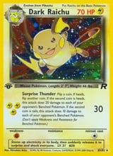 Dark Raichu Rare Secret Team Rocket