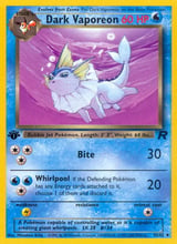 Dark Vaporeon Uncommon Team Rocket