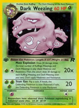 Dark Weezing Rare Holo Team Rocket