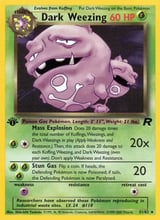 Dark Weezing Rare Team Rocket