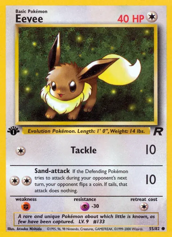 Eevee Team Rocket Pokemon card