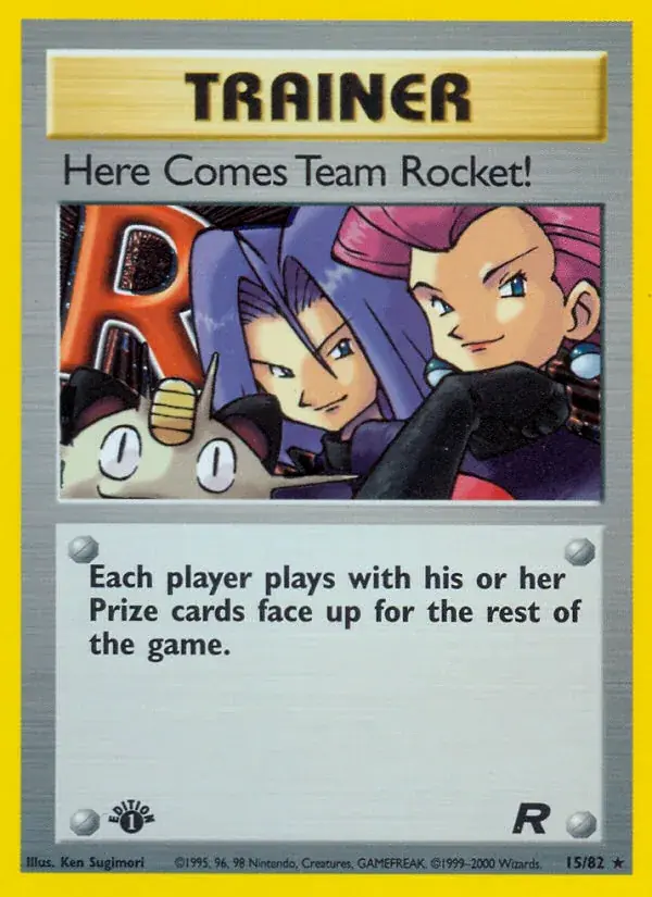 Here Comes Team Rocket! Team Rocket Pokemon card