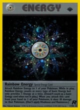 Rainbow Energy Rare Holo Team Rocket
