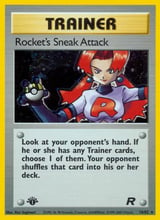 Rocket's Sneak Attack Rare Holo Team Rocket